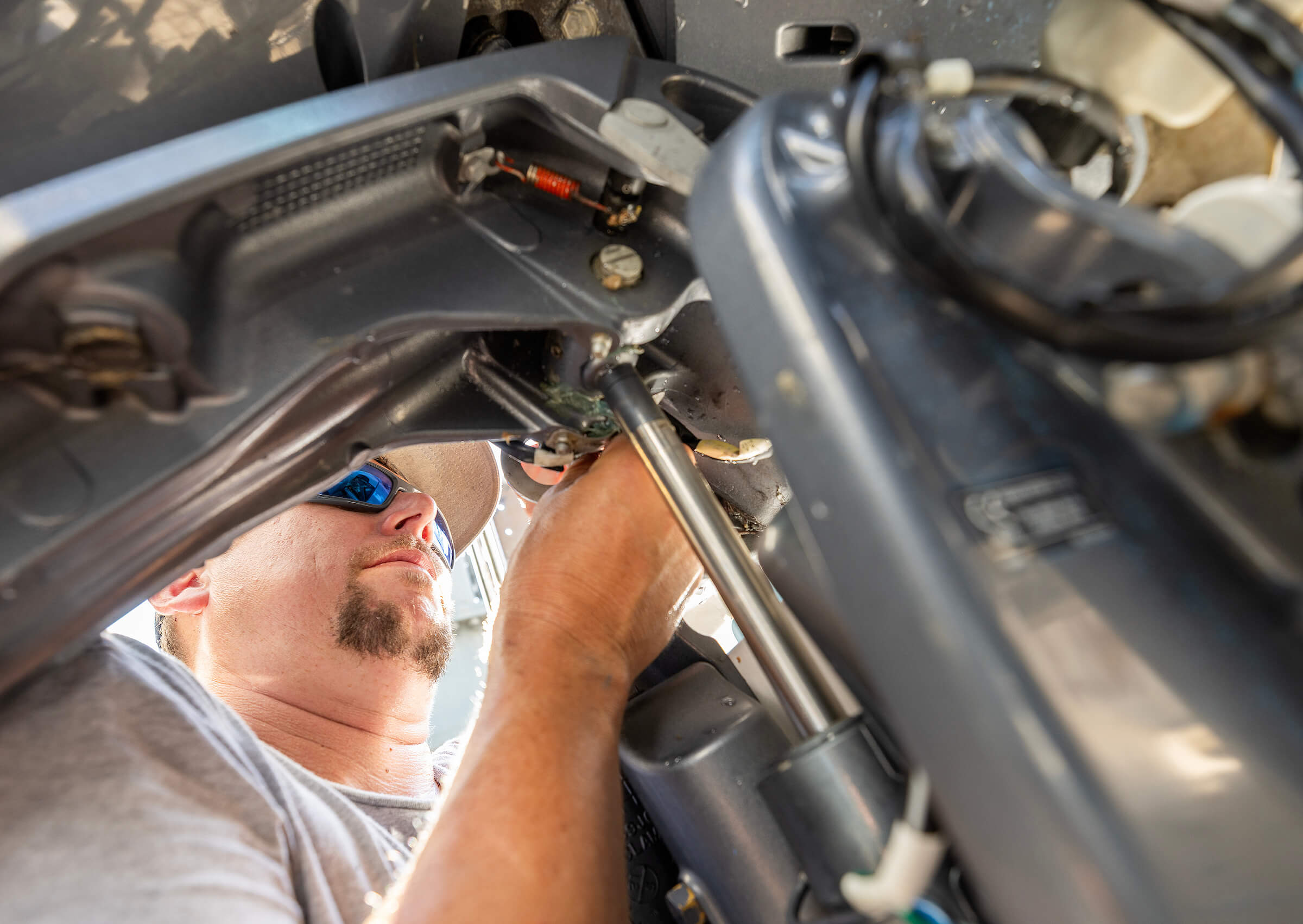 Boat maintenance service at Norton Yachts in Deltaville, Virginia
